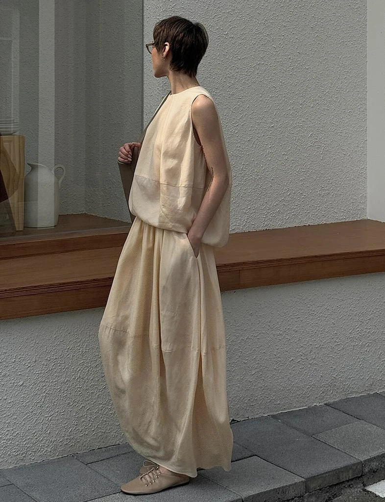 Pixie Market Beige Parachute Skirt -PREORDER 6