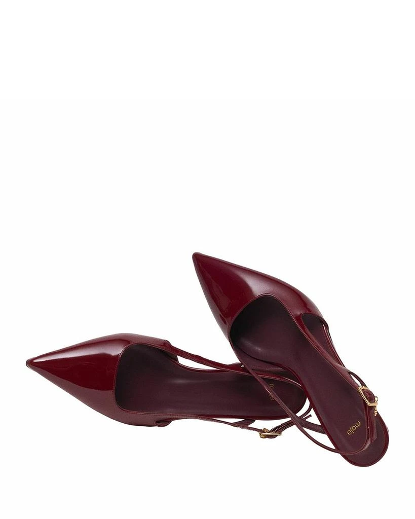 Maje Women's Patent Leather Slingback Pumps 5