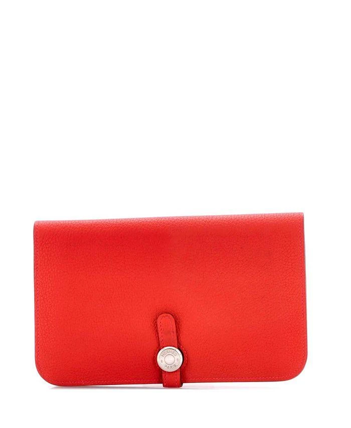 Pre-Owned HERMÈS Dogon Duo Combined Wallet Leather