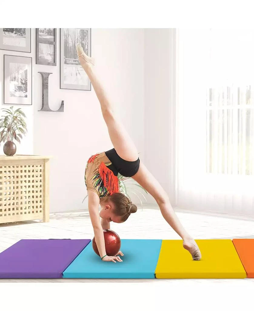 GOUUN 5-Panel Folding Gymnastics Mat for Kids 6
