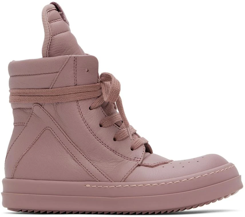 Rick Owens Kids Pink Geobaskets Sneakers 1