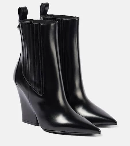 Valentino VLogo Lockette leather ankle boots 1