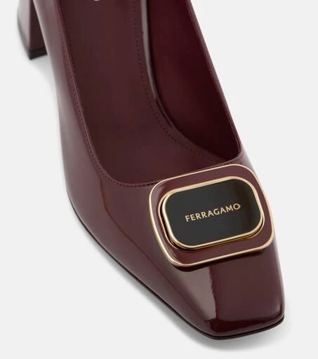 Salvatore Ferragamo Vella 60 patent leather pumps 5
