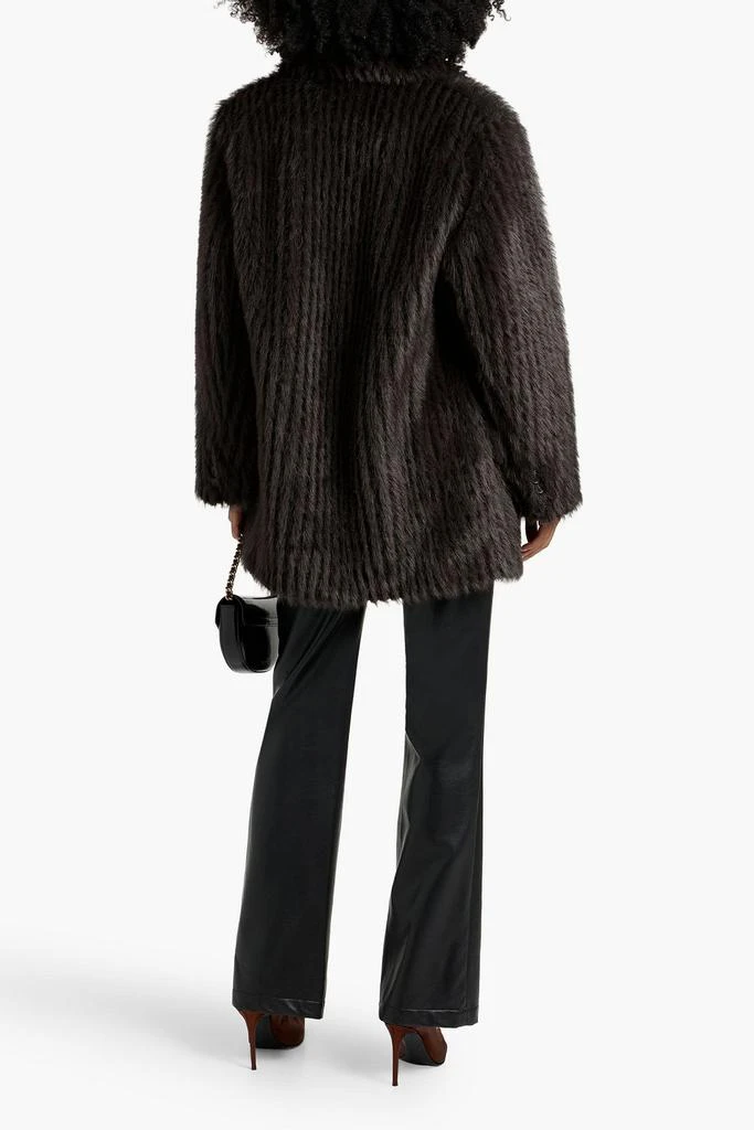 STAND STUDIO Zenni double-breasted faux fur coat 3