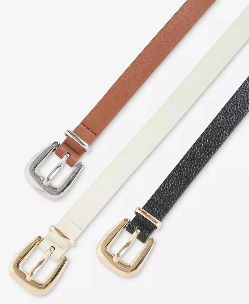 On 34th 3-Pc. Matching Buckle Belt Set, Macy
s Exclusive