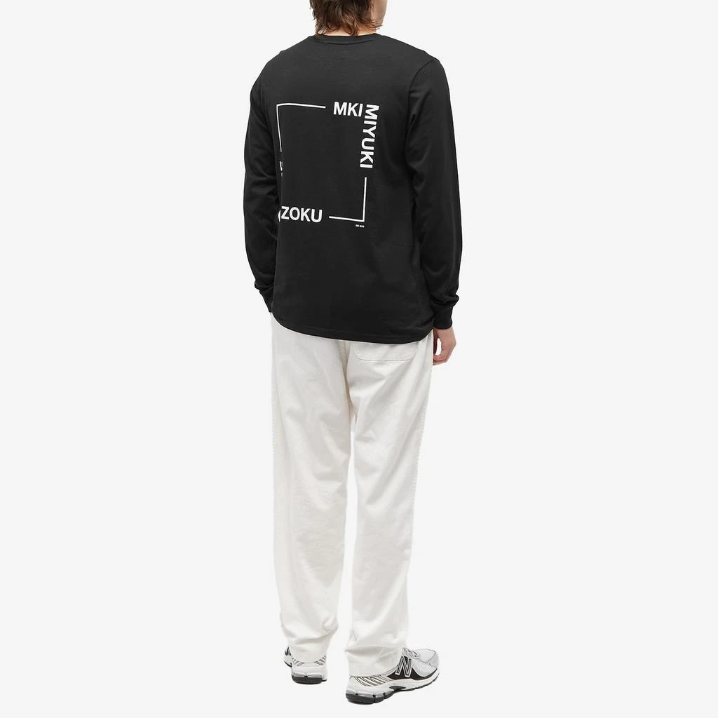 MKI MKI  Long Sleeve Square Logo T-Shirt 4