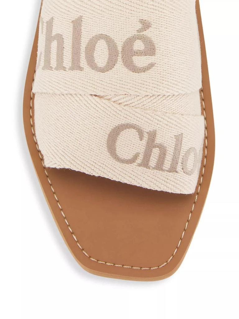 Chloé Woody Logo Slide Sandals 4