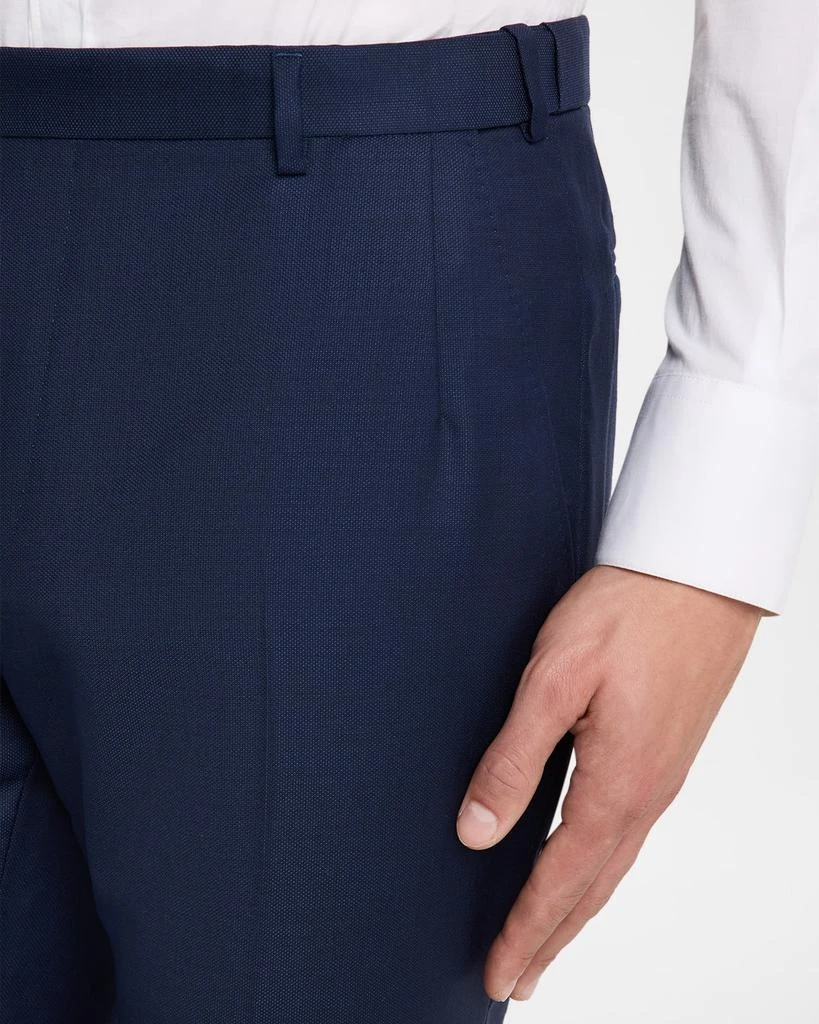Brioni Men's Wool Textured Straight-Fit Formal Pants 5