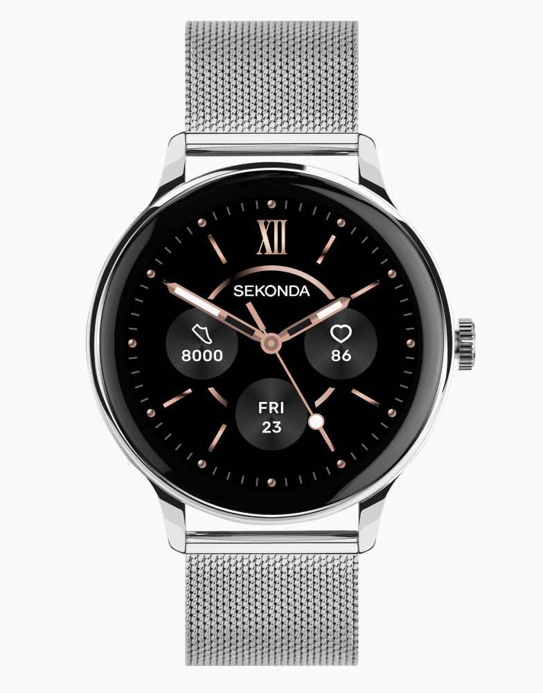 Sekonda Sekonda Sekonda flex plus 42mm round silver watch in silver