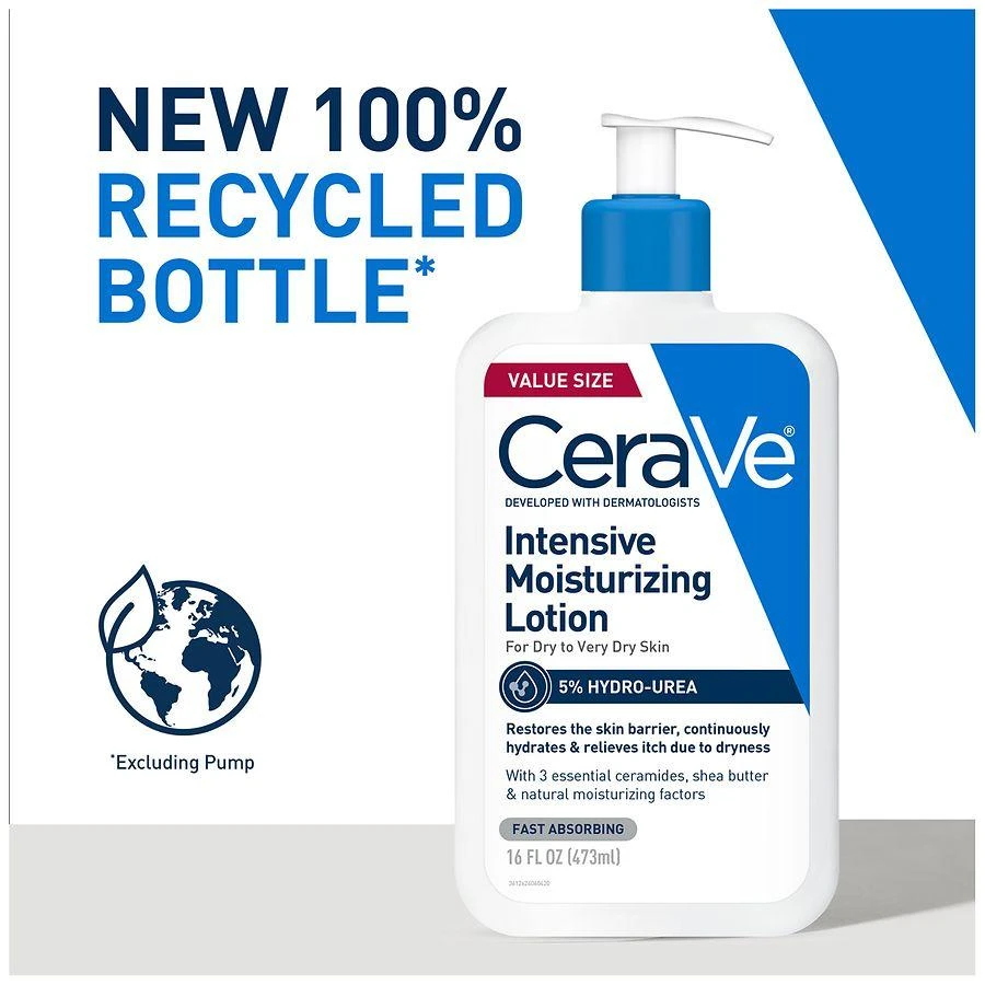 CeraVe Intensive Moisturizing Lotion for Very Dry Skin. Hand, Foot & Body Lotion Fragrance Free 3