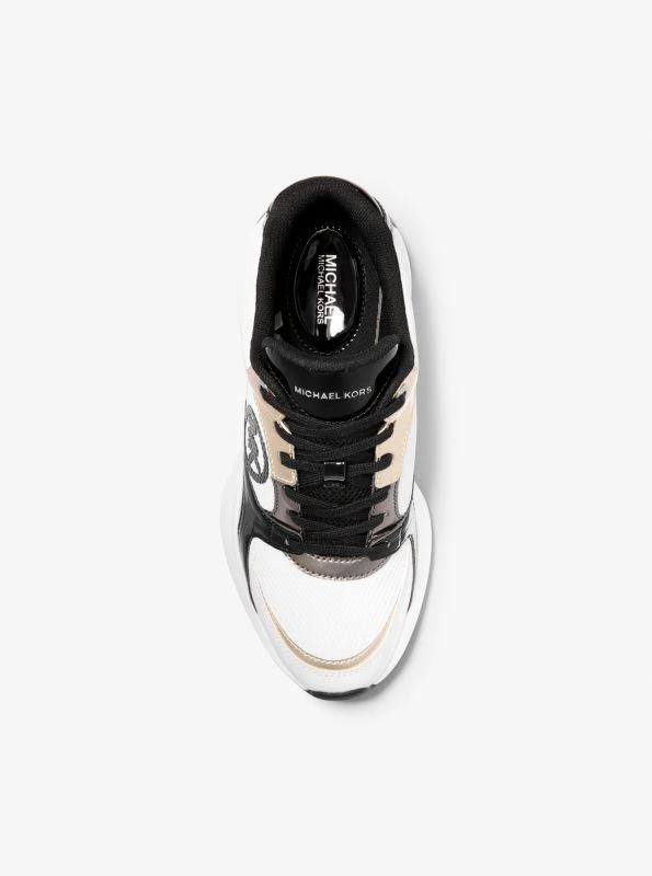 Michael Kors Zuma Metallic and Mesh Trainer 4
