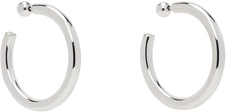 Sophie Buhai Silver Medium Everyday Hoop Earrings 2