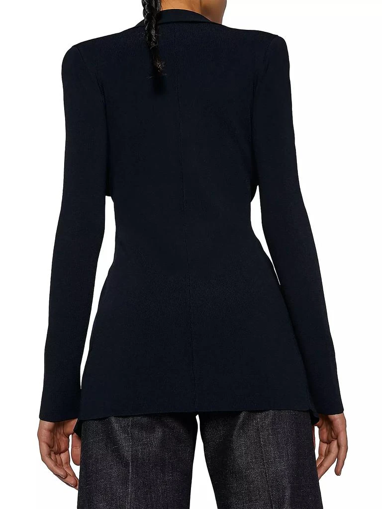 Scanlan Theodore Crepe Knit Draped Jacket 5