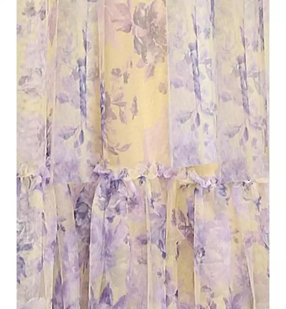 City Studios Juniors' Printed Tulle Ruffle-Hem Gown, Created for Macy's 5