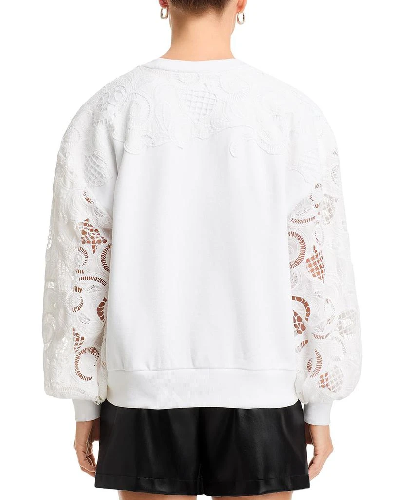 Cinq à Sept Embroidered Paisley Pullover Sweatshirt 3