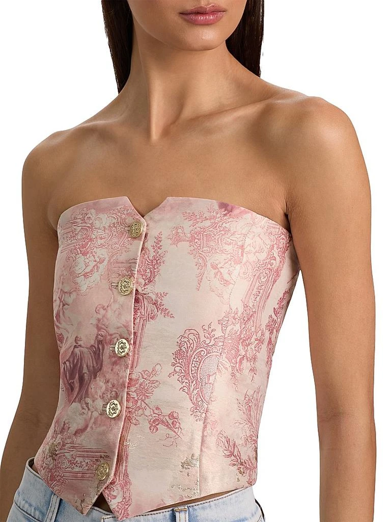 Alice + Olivia Kelcey Strapless Bustier Top 6