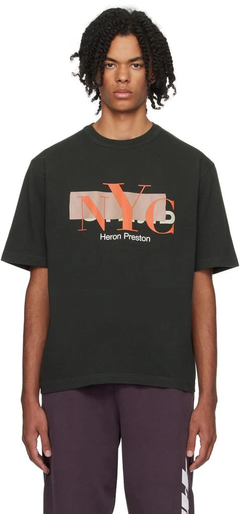 Heron Preston Black 'NYC' Censored T-Shirt 1