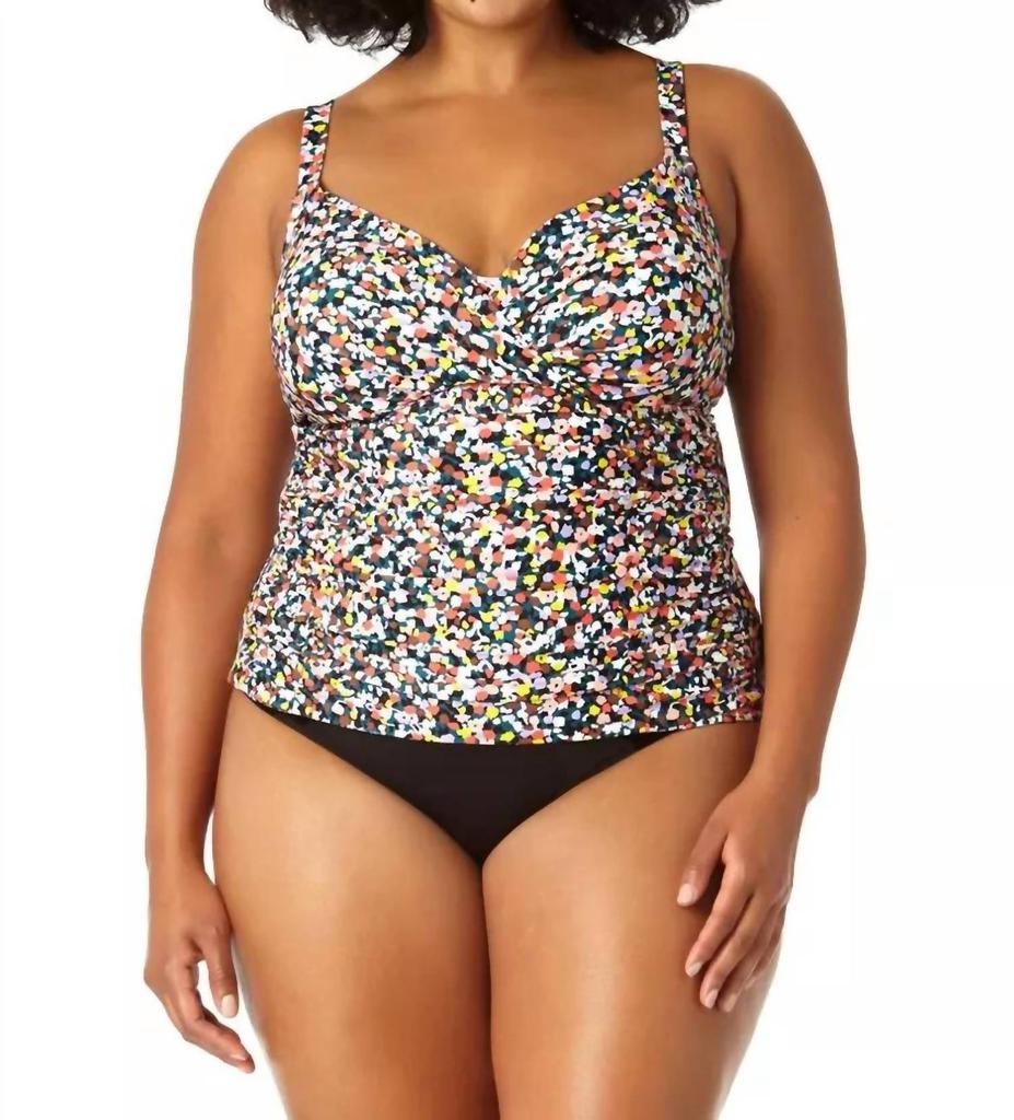 Anne Cole Anne Cole - Twist Front Underwire Tankini Swim Top