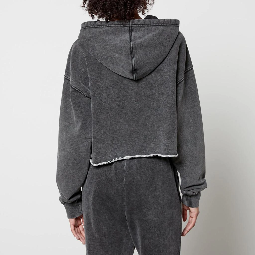 Good American Good American Jeanius Terry Cotton-Jersey Cropped Hoodie 2