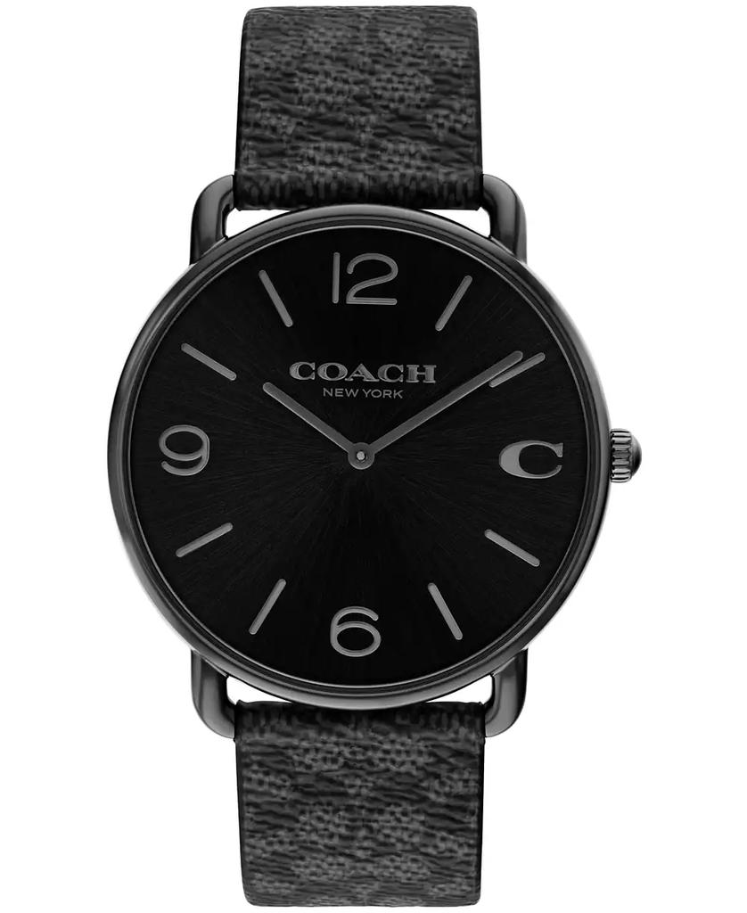 COACH ブラック Coach Men's Elliot Black Stainless Steel Bracelet Watch 40mm