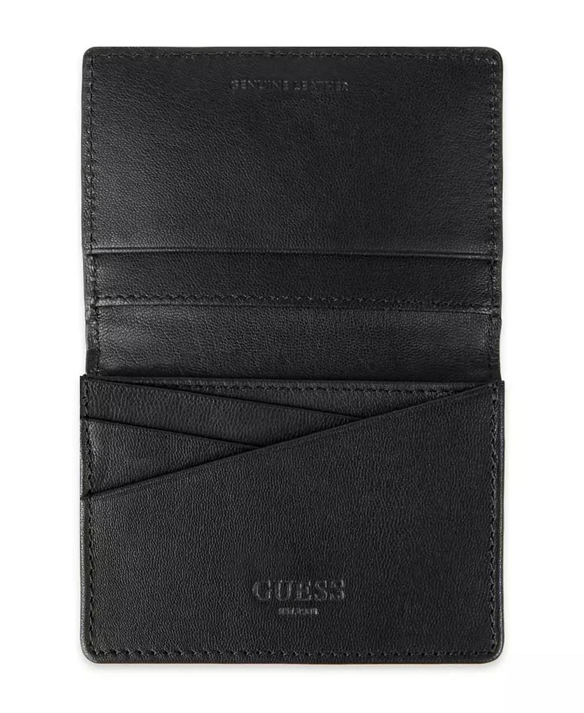 GUESS Men
s RFID Tonal Gusset Card Case Wallet 5