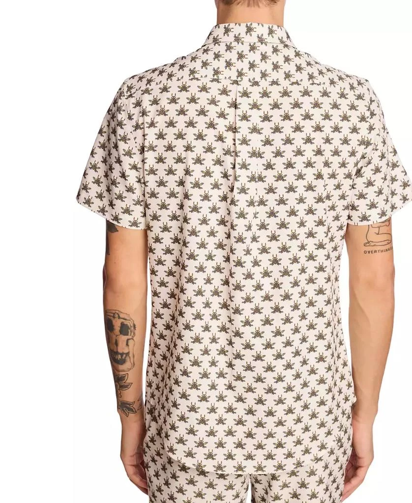 Paisley & Gray Men's Gilby Slim Fit Short Sleeve Printed Button-Front Swim Shirt 4