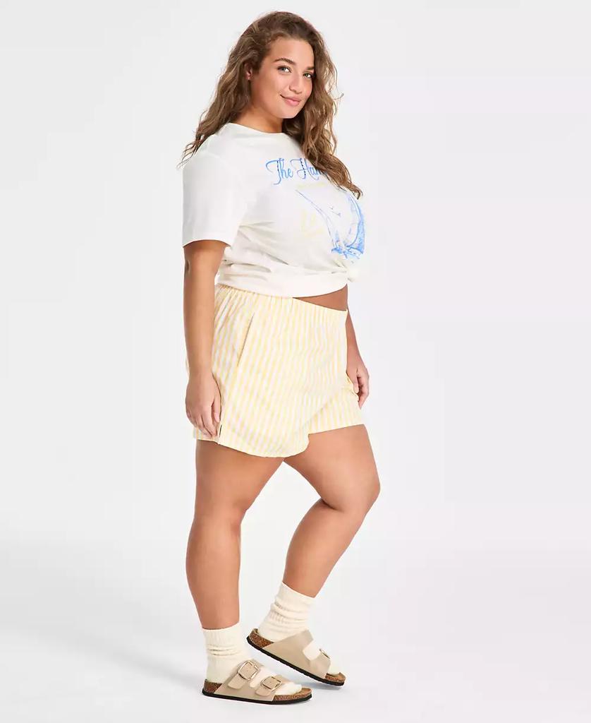 Love Tribe Trendy Plus Size Cotton Striped Boxer Shorts