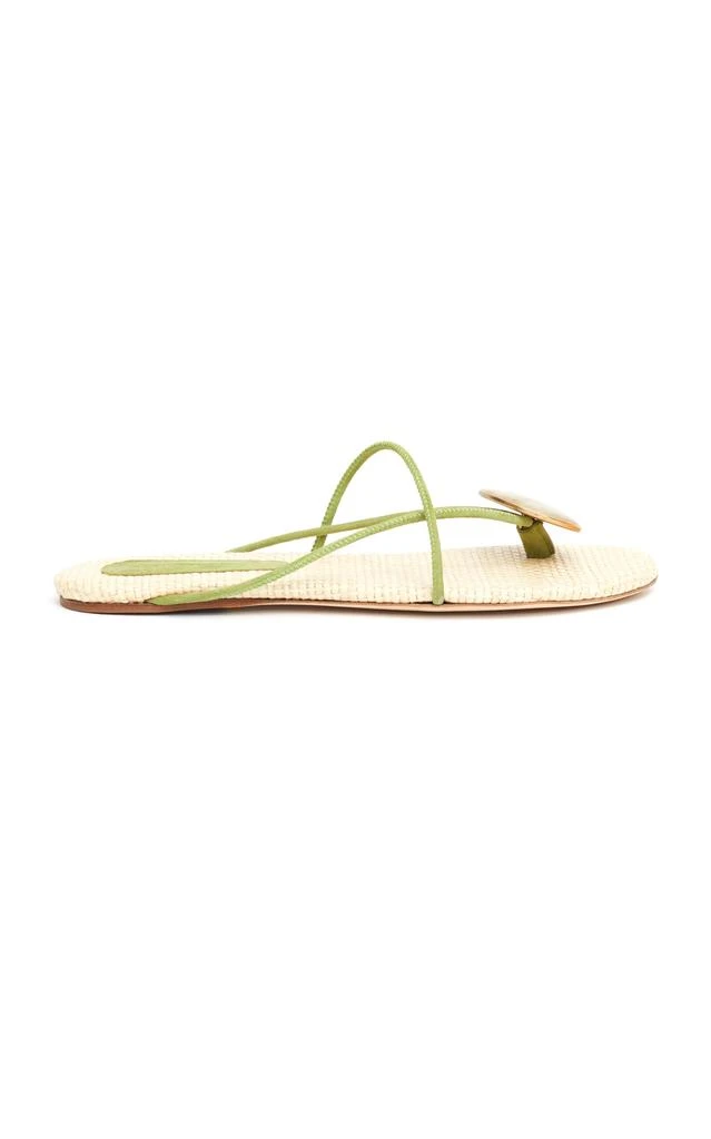 Christopher Esber Christopher Esber - Doma Stoned Leather Sandals - Green - IT 41 - Moda Operandi 1