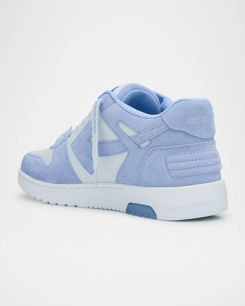 Off-White Men's Out Of Office Suede Low-Top Sneakers 4