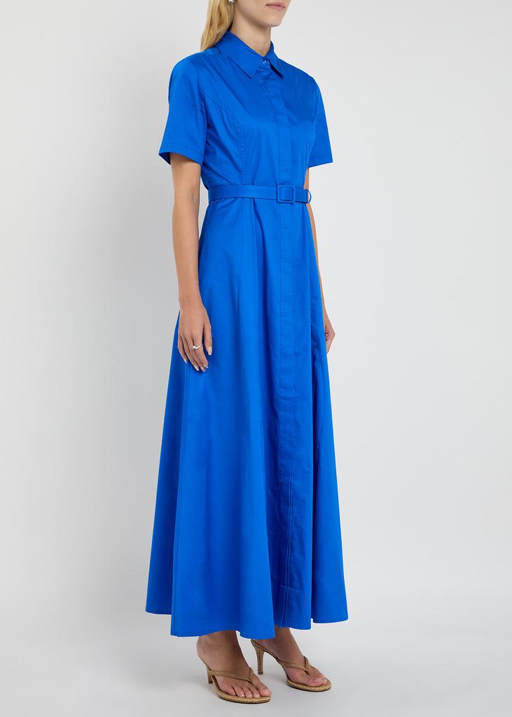 Evi Grintela Nicole belted cotton-poplin maxi dress