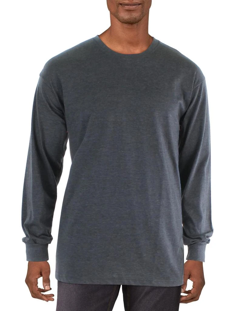 Galaxy By Harvic Mens Heathered Knit T-Shirt 1