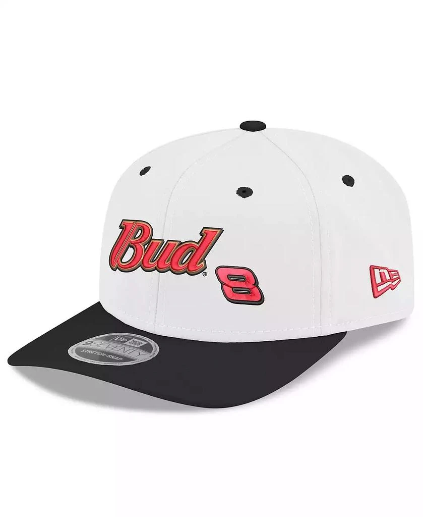 New Era Men's White Dale Earnhardt Jr. Budweiser 9SEVENTY Stretch-Snap Hat 3