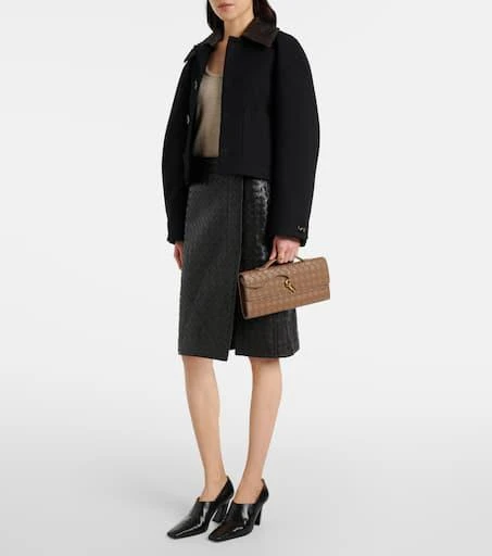 Bottega Veneta Andiamo Intrecciato leather clutch 5