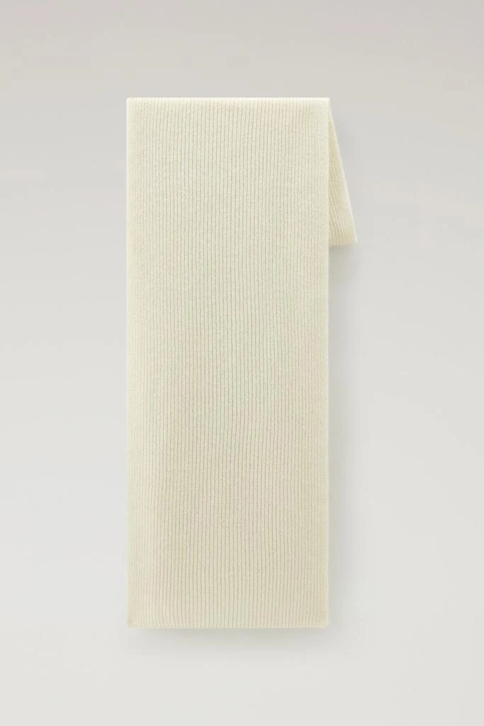 WOOLRICH Ribbed Scarf in Pure Cashmere - Women - Brown 1