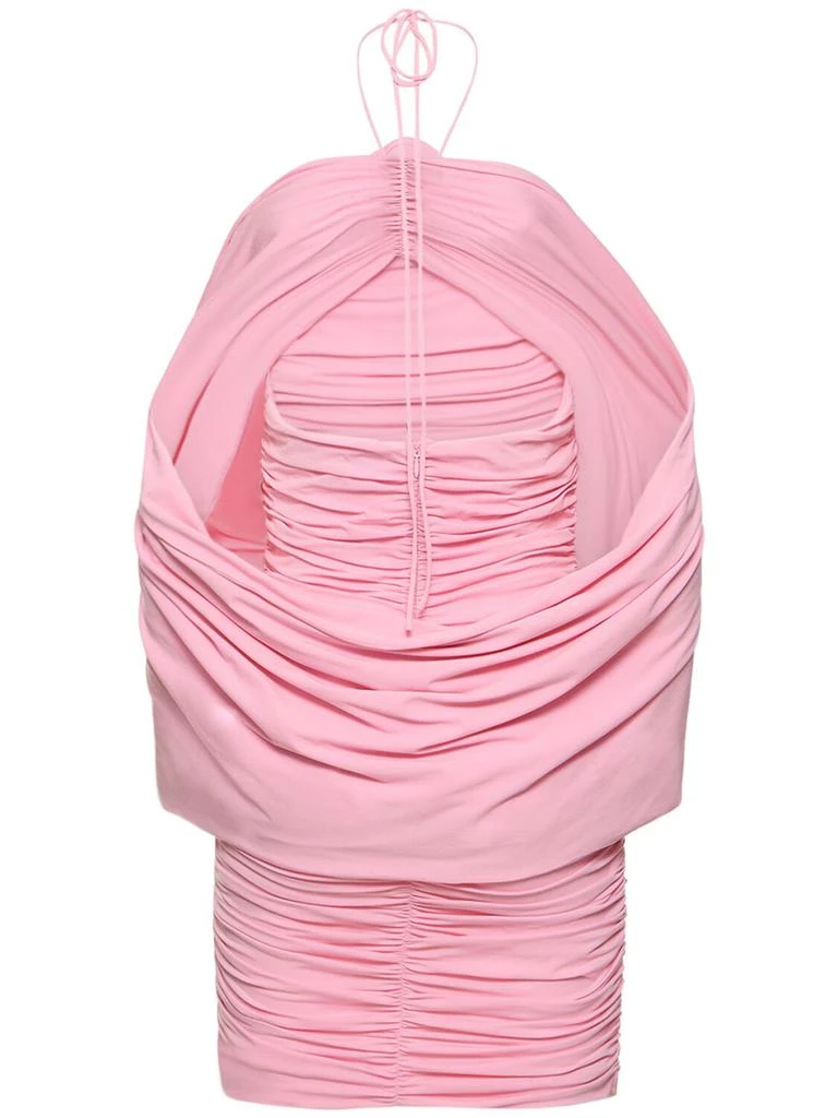 Magda Butrym Draped Jersey Mini Dress 4