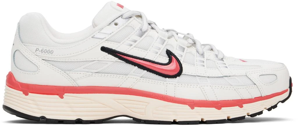 NIKE Off-White & Pink P-6000 Sneakers 1