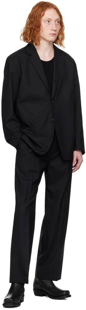 n.hoolywood Black Wide Tapered Trousers 4