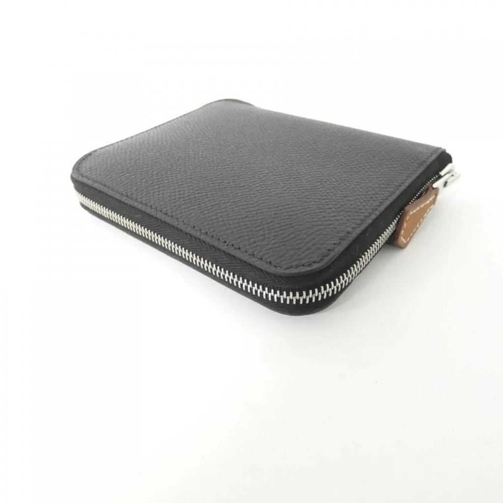 Hermes Epsom Leather Silk Coin Purse/Coin Case (Pre-Owned) 2