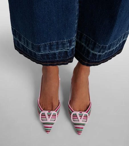 Valentino VLogo Signature slingback pumps 7