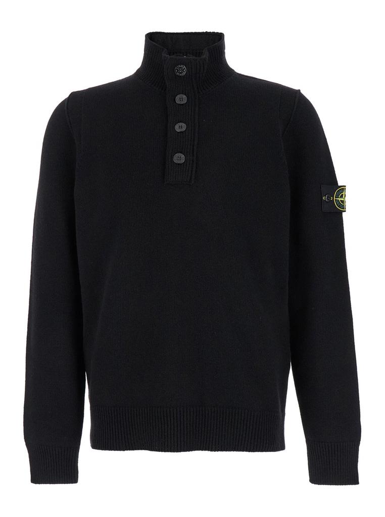 Stone Island Stone Island Mock Neck Knitted Jumper