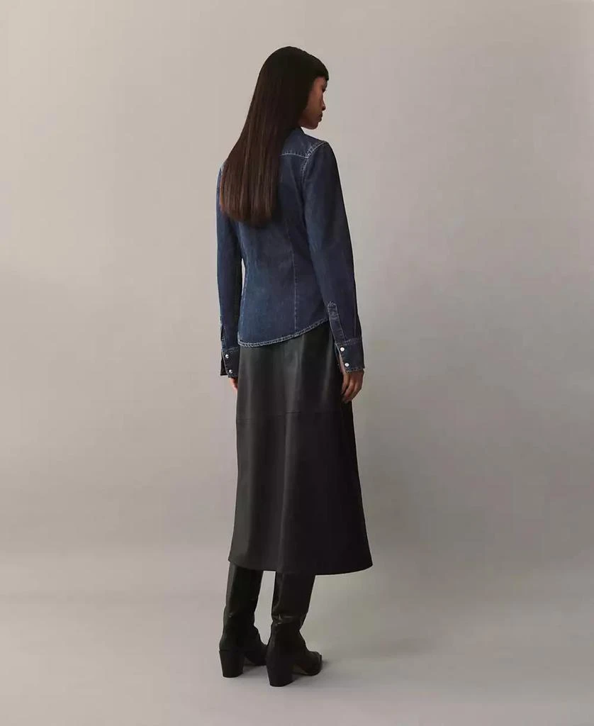 Mango Women's Chest-Pocket Denim Shirt 3