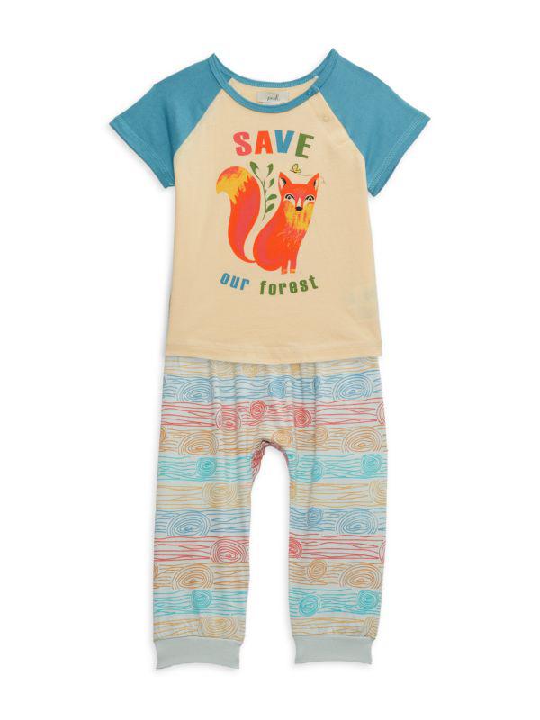 PEEK Baby Boy's 2-Piece Save Our Forest Tee & Pants Set