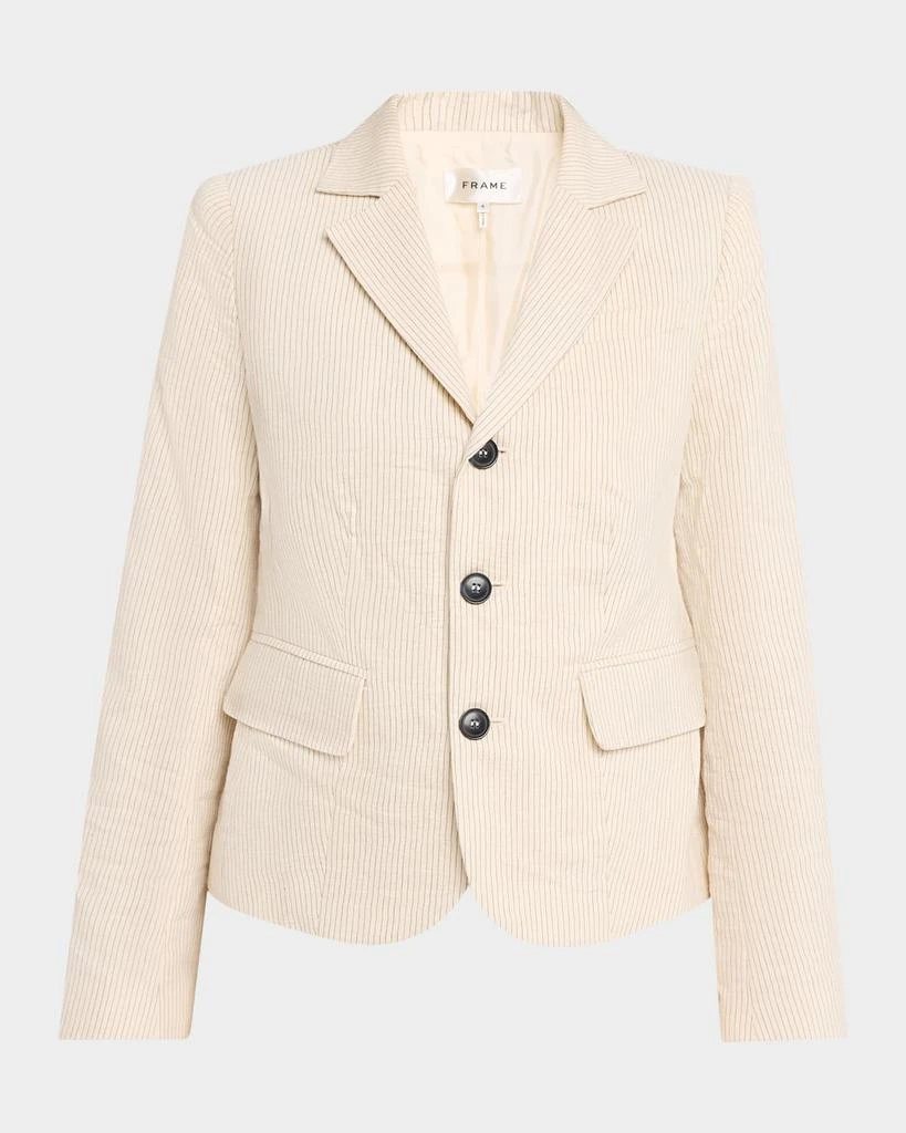 FRAME The Striped Smart Blazer