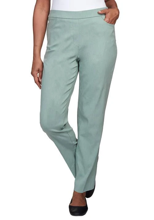 Alfred Dunner Dunner Womens St.moritz Soft Allure Fly Front Average Length Pants 1
