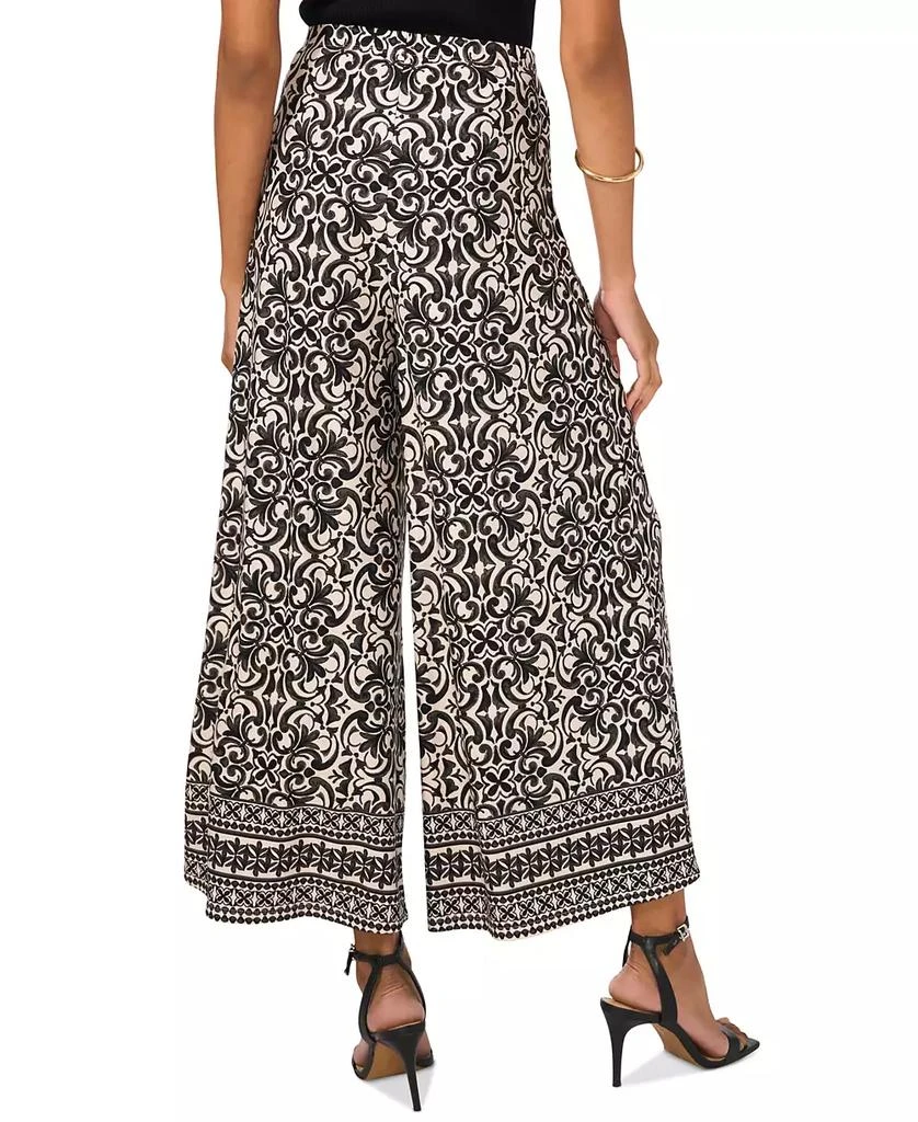Vince Camuto Women's Printed Wide-Leg Pull-On Pants 2