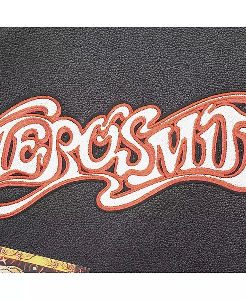 Freeze Max Men's Black Aerosmith Big Ones Graphic Biker Full-Zip Jacket 2