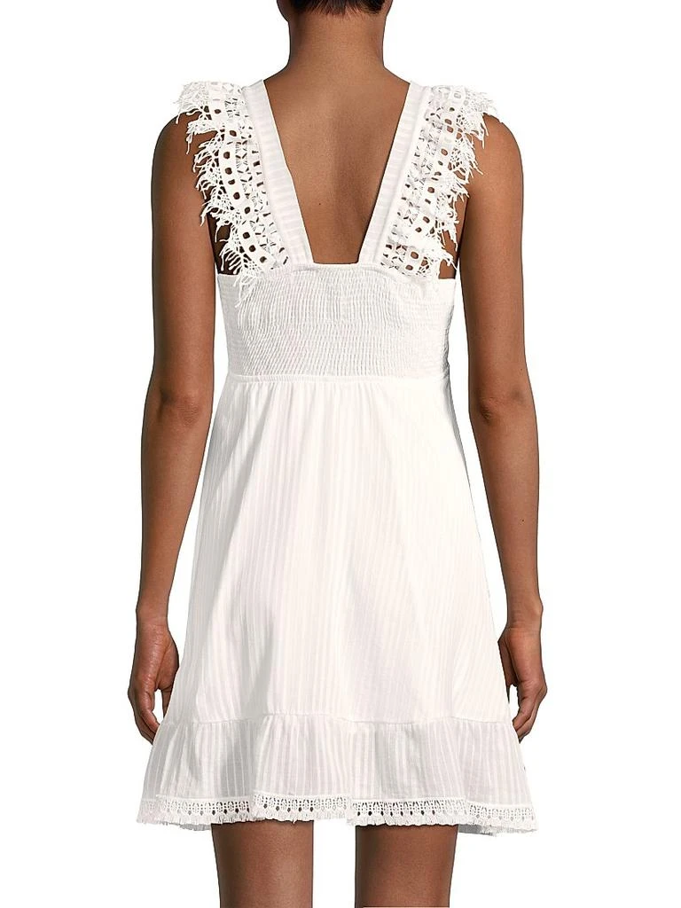 Peixoto Farrah Lace Trim Mini Dress 4