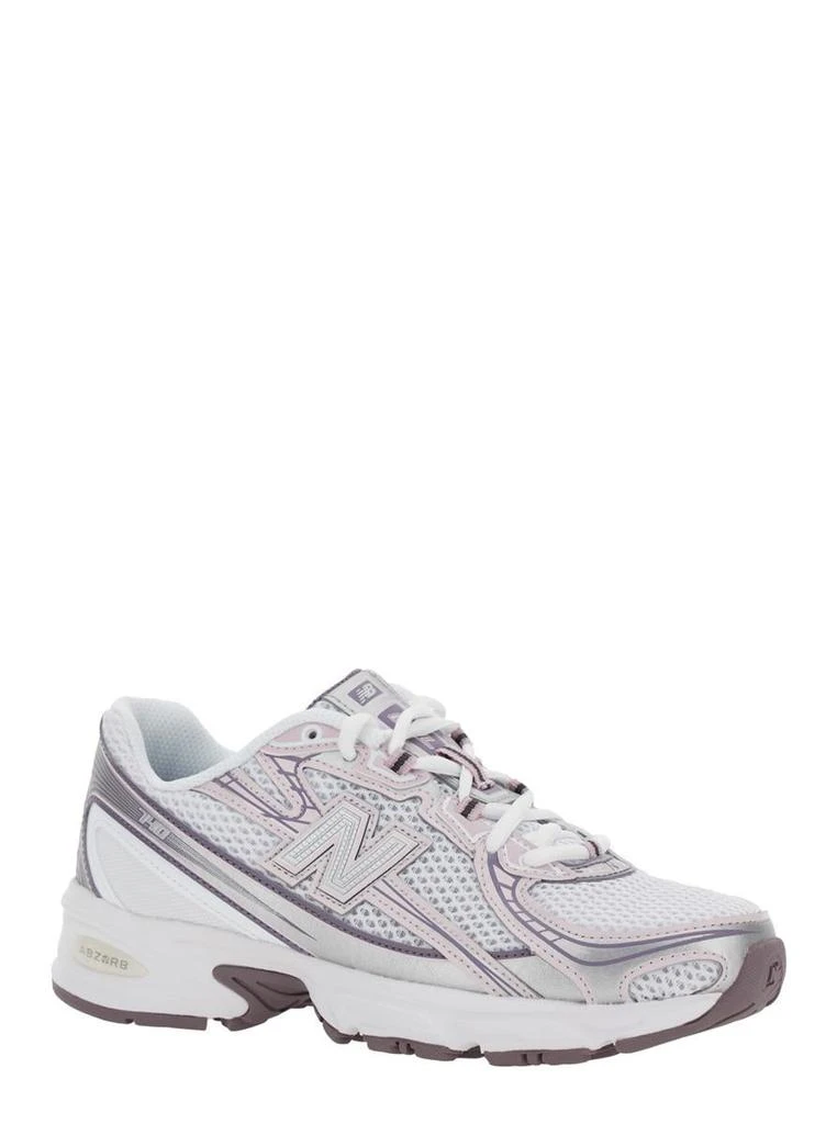 New Balance Pink Low Top Sneakers With Logo Patch On Side And Tongue And Perforated Panels In Tech Fabric Unisex 2