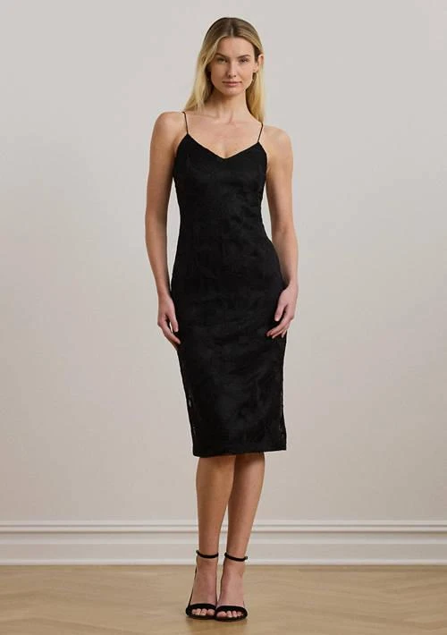 Ralph Lauren Ralph Lauren Embroidered Sleeveless Cocktail Dress 1