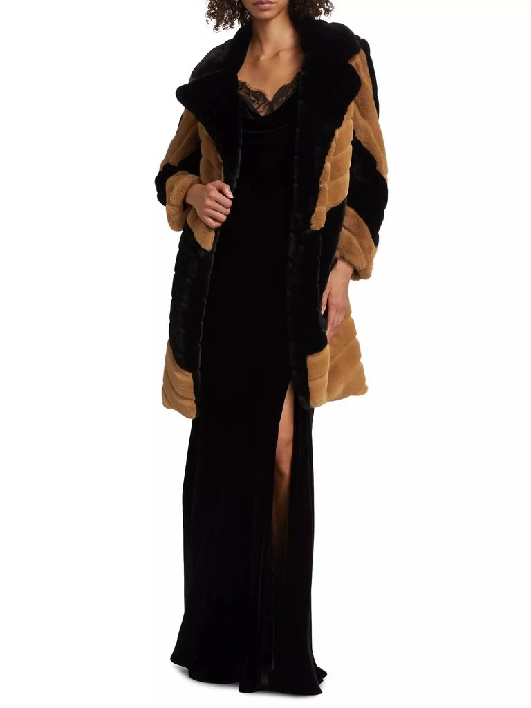 L'Agence Zoya Faux-Fur Belted Coat 2